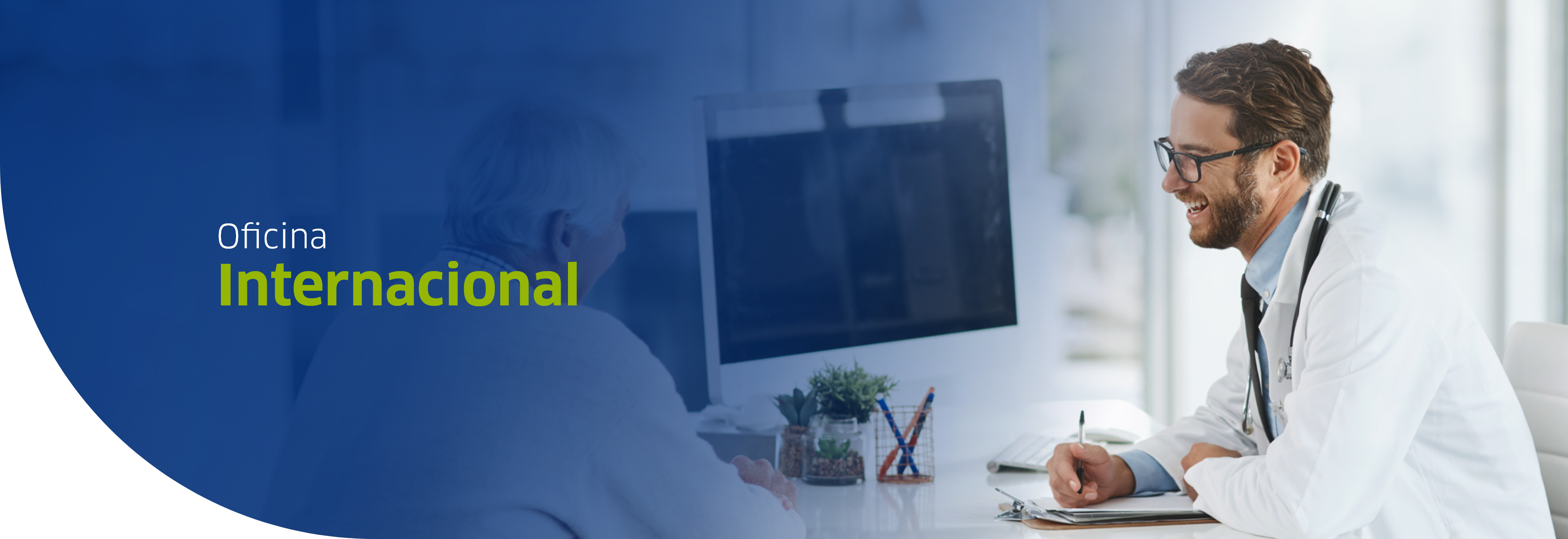 Paciente internacional en consulta