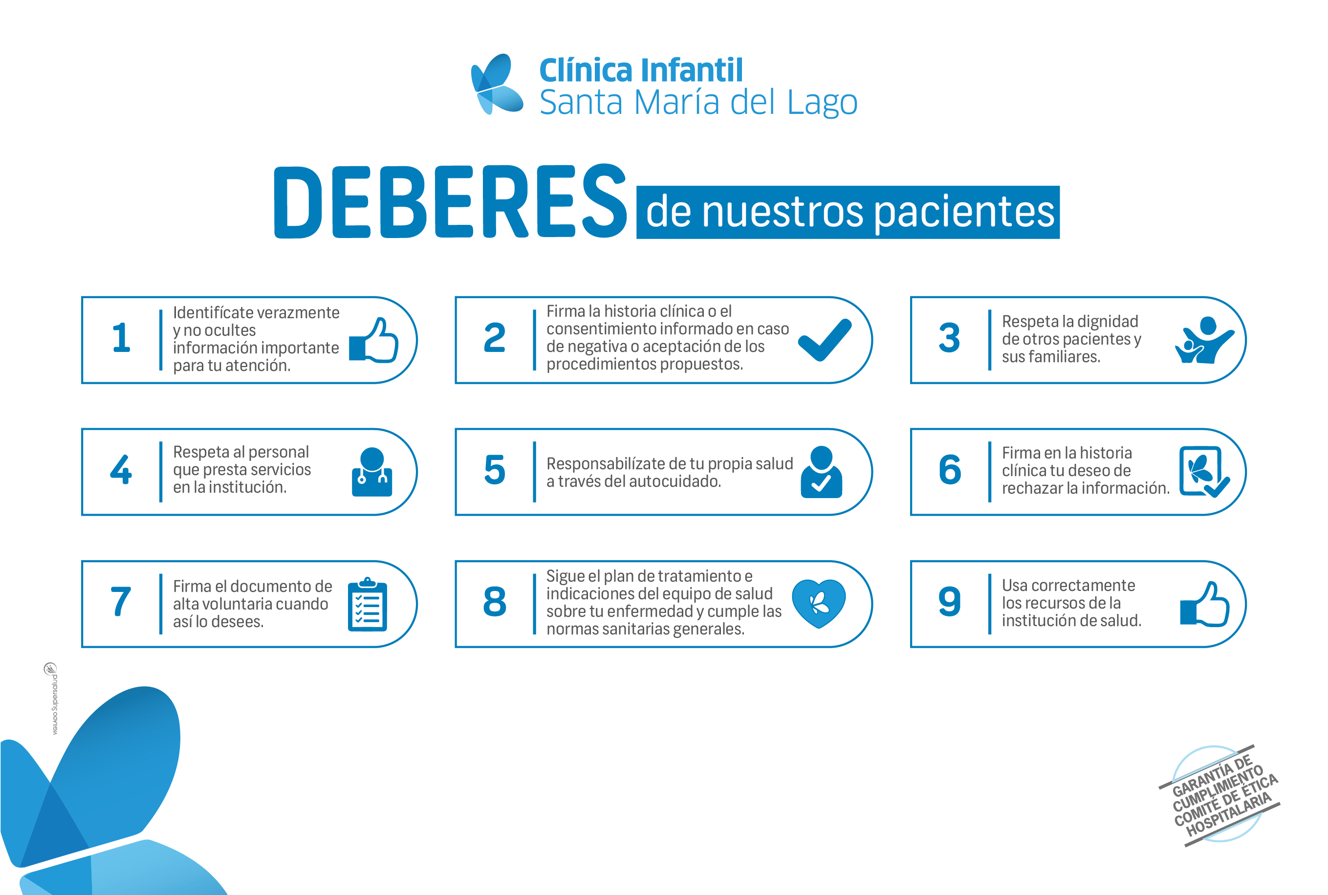 Deberes Clínica Colsanitas